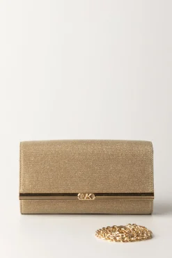 Michael Kors Clutch In LurexPALE GOLD