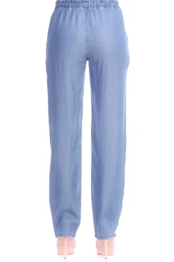 Michael Kors Pantalone Ampio Effetto DenimBLU DENIM
