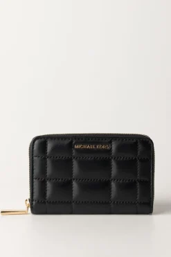 Michael Kors Portafogli Small In Pelle TrapuntataBLACK