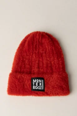 Montereggi Berretto In Maglia con LogoROSSO