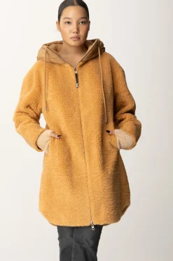 Montereggi Cappotto con Zip e CappuccioBISCOTTO