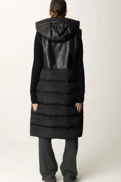 Montereggi Gilet Lungo ImbottitoNERO