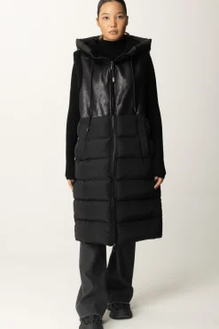 Montereggi Gilet Lungo ImbottitoNERO