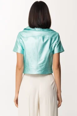 Motel Chiodo In Ecopelle Maniche CorteACQUA