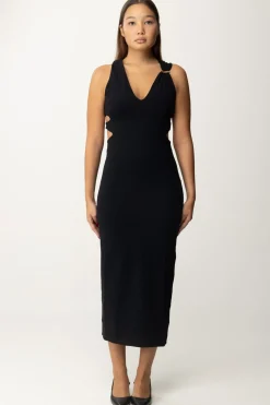 Patrizia Pepe Abito con Aperture LateraliNERO