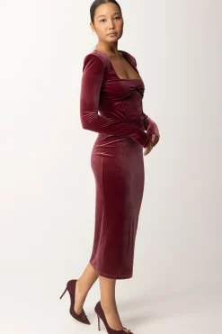 Patrizia Pepe Abito In VellutoPLUM ELIXIR