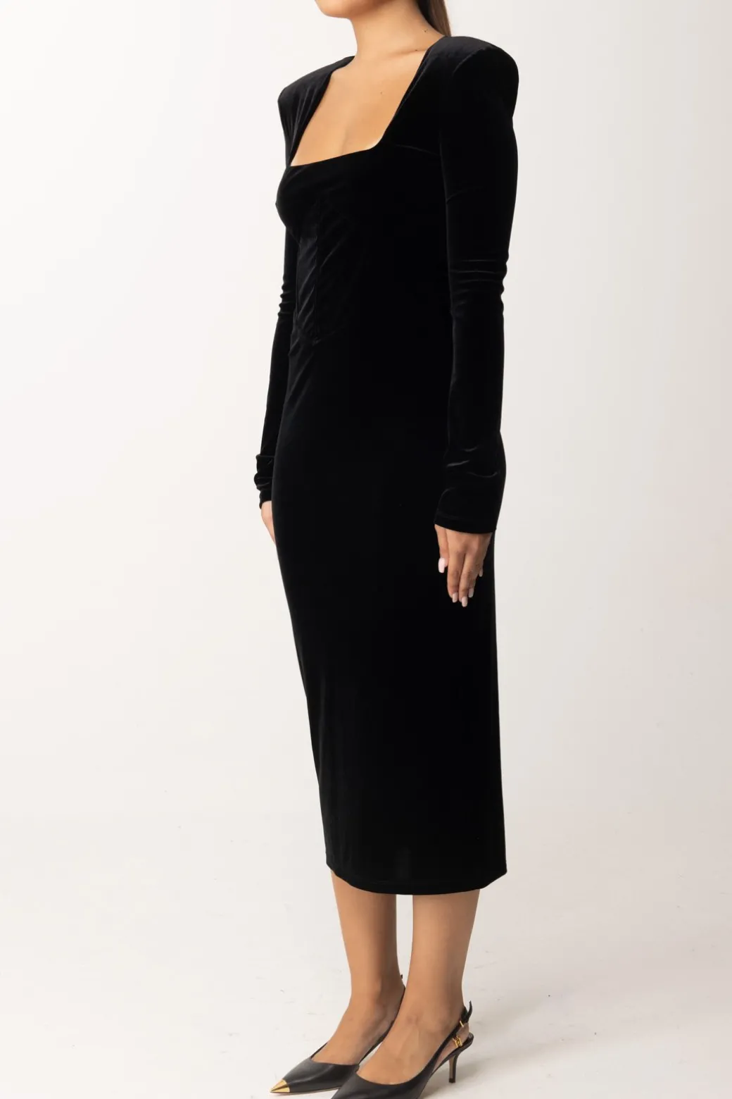 Patrizia Pepe Abito In VellutoNERO