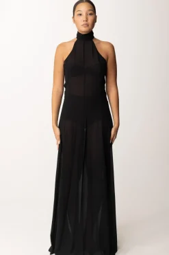 Patrizia Pepe Abito Lungo Collo AltoNERO