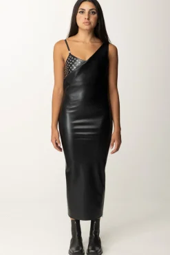 Patrizia Pepe Abito Midi In EcopelleNERO