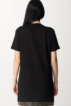 Patrizia Pepe Abito Mini con Borchie e LogoNERO