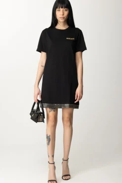 Patrizia Pepe Abito Mini con Borchie e LogoNERO