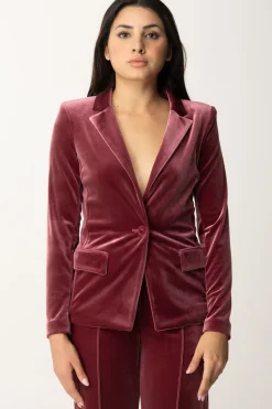 Patrizia Pepe Blazer In Velluto MonopettoPLUM ELIXIR