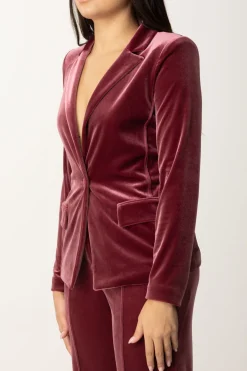 Patrizia Pepe Blazer In Velluto MonopettoPLUM ELIXIR