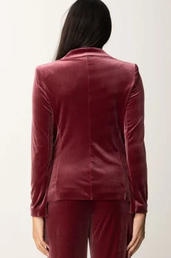 Patrizia Pepe Blazer In Velluto MonopettoPLUM ELIXIR