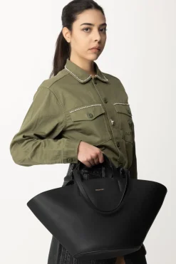 Patrizia Pepe Borsa Shopping In PelleNERO