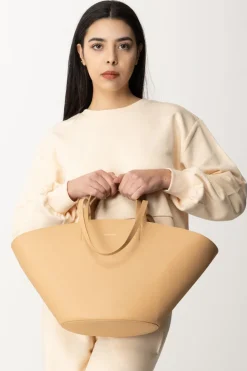 Patrizia Pepe Borsa Shopping In PellePOMPEI BEIGE