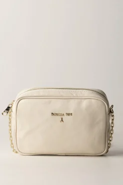 Patrizia Pepe Camera Bag In Pelle LucidaOFF WHITE