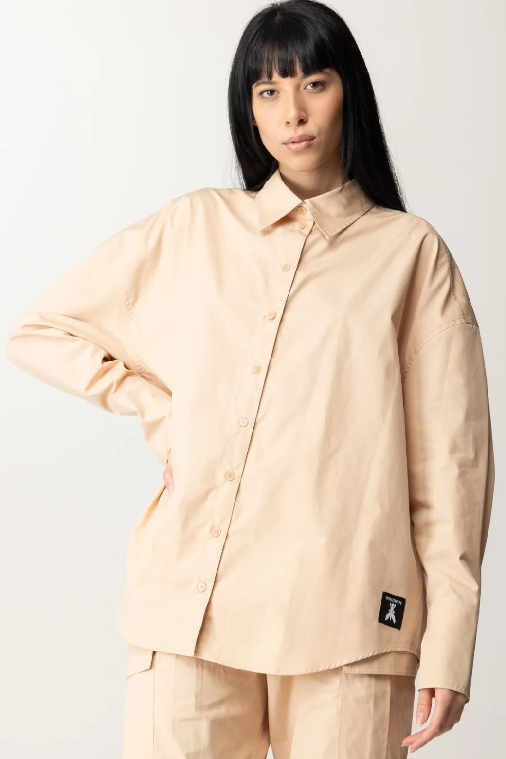 Patrizia Pepe Camicia In CotoneBISCUIT BEIGE