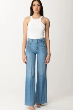 Patrizia Pepe Canotta Basic con Lettering Sul RetroBIANCO