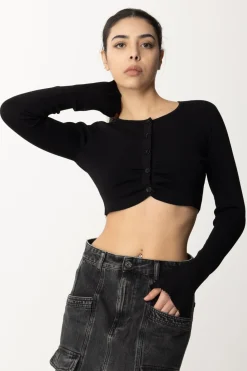 Patrizia Pepe Cardigan CroppedNERO