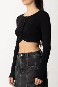 Patrizia Pepe Cardigan CroppedNERO