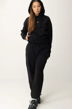 Patrizia Pepe Felpa con Cappuccio e Applicazione LogoNERO