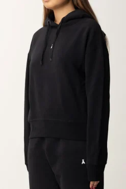 Patrizia Pepe Felpa con Cappuccio e Applicazione LogoNERO