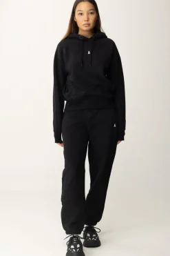 Patrizia Pepe Felpa con Cappuccio e Applicazione LogoNERO