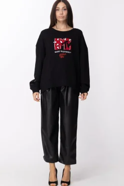 Patrizia Pepe Felpa con Logo MtvNERO