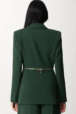Patrizia Pepe Giacca Blazer Regolabile con ZipTUSCANY GREEN