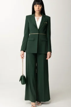 Patrizia Pepe Giacca Blazer Regolabile con ZipTUSCANY GREEN