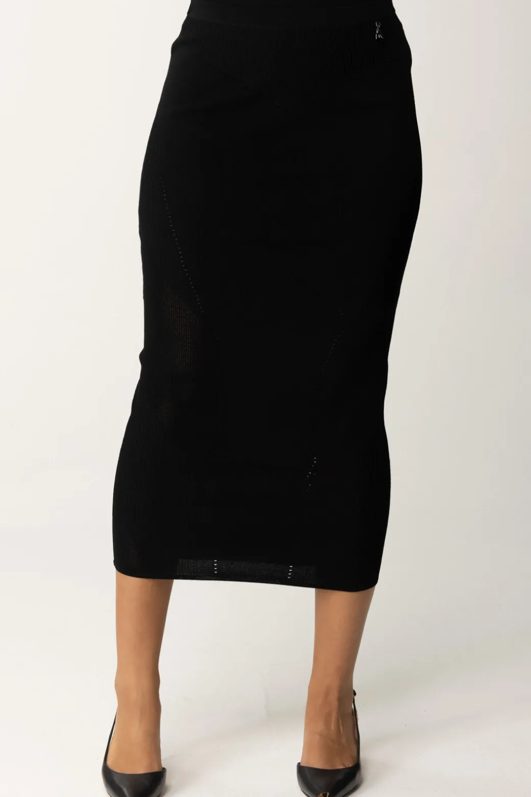 Patrizia Pepe Gonna Midi TraforataNERO