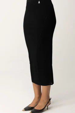 Patrizia Pepe Gonna Midi TraforataNERO