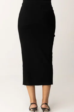 Patrizia Pepe Gonna Midi TraforataNERO