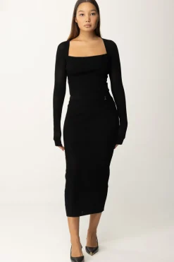 Patrizia Pepe Gonna Midi TraforataNERO