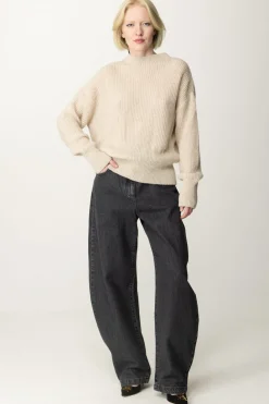 Patrizia Pepe Jeans Oversize Effetto WashedNEW BLACK WASH