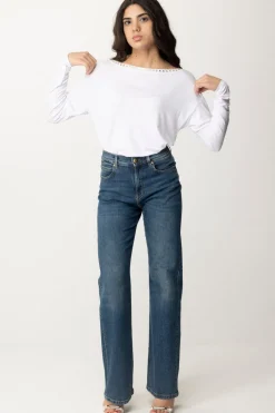 Patrizia Pepe Maglia con Scollatura SpecchiettiBIANCO OTTICO