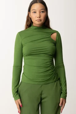 Patrizia Pepe Maglia Dolcevita con Cut-outGREEN GARDEN