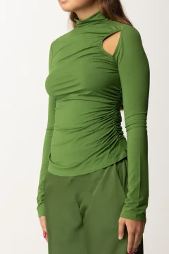 Patrizia Pepe Maglia Dolcevita con Cut-outGREEN GARDEN