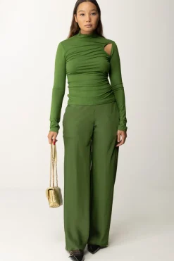 Patrizia Pepe Maglia Dolcevita con Cut-outGREEN GARDEN