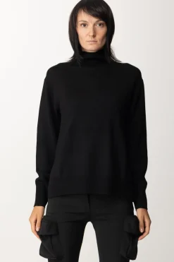 Patrizia Pepe Maglia In Lana a Collo AltoNERO