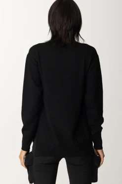 Patrizia Pepe Maglia In Lana a Collo AltoNERO