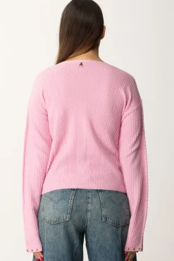 Patrizia Pepe Maglia In Pura Lana con OcchielliCOLD PINK