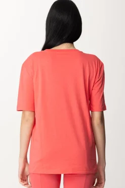 Patrizia Pepe Maglietta In Cotone con Logo FlyHYBRID ROSE