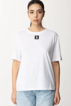 Patrizia Pepe Maglietta In Cotone con Logo FlyBIANCO OTTICO
