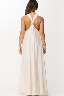 Patrizia Pepe Maxi Abitio con SpaccoLINEN WHITE