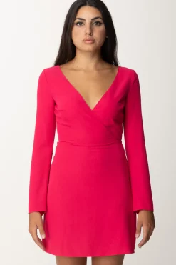 Patrizia Pepe Mini Abito con Piumette Sul RetroPOISON ORCHID