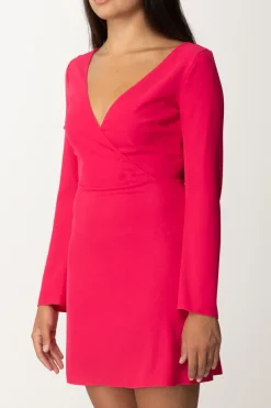 Patrizia Pepe Mini Abito con Piumette Sul RetroPOISON ORCHID