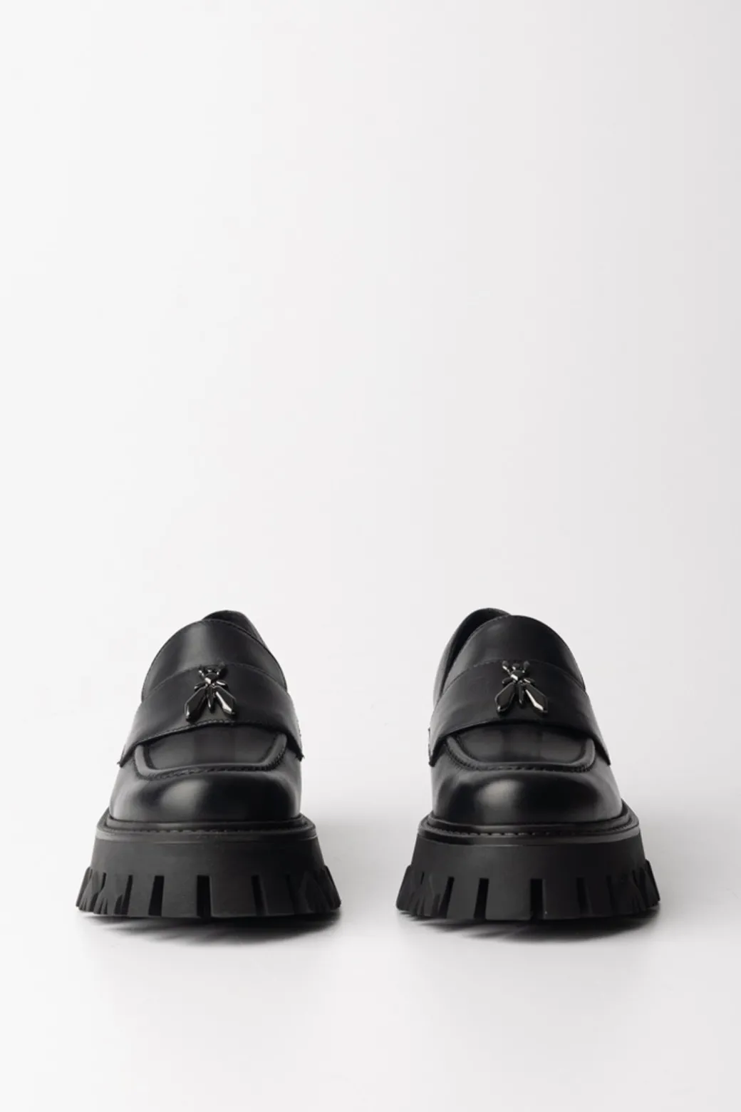 Patrizia Pepe Mocassini con Logo e Suola ChunkyNERO