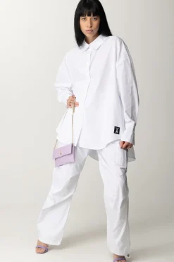 Patrizia Pepe Pantalone Cargo In CotoneBIANCO OTTICO